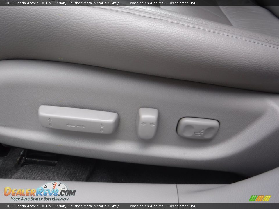 2010 Honda Accord EX-L V6 Sedan Polished Metal Metallic / Gray Photo #14