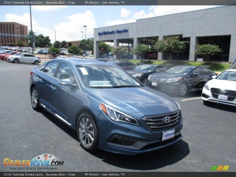 2016 Hyundai Sonata Sport Nouveau Blue / Gray Photo #1