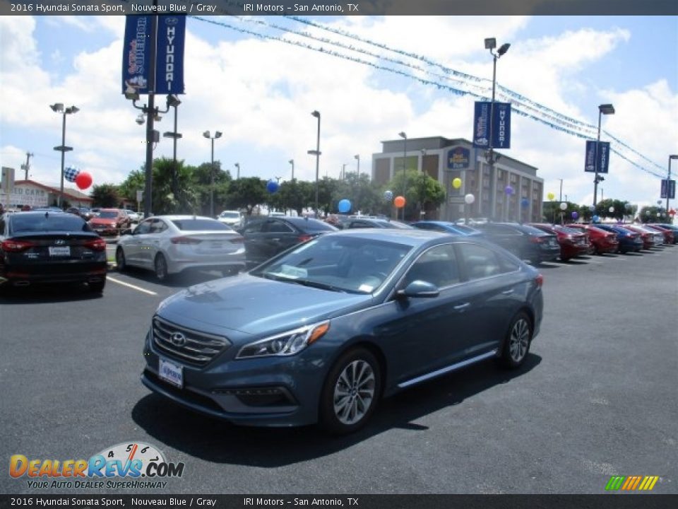 2016 Hyundai Sonata Sport Nouveau Blue / Gray Photo #3