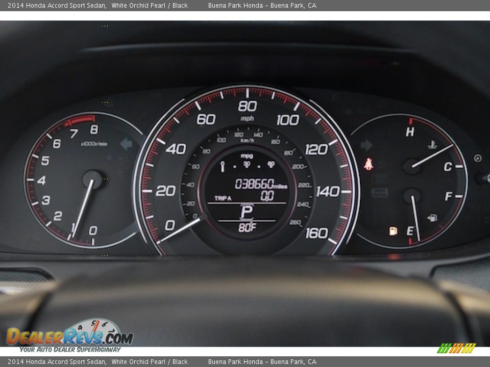 2014 Honda Accord Sport Sedan White Orchid Pearl / Black Photo #22