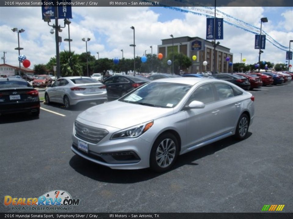 2016 Hyundai Sonata Sport Symphony Silver / Gray Photo #3