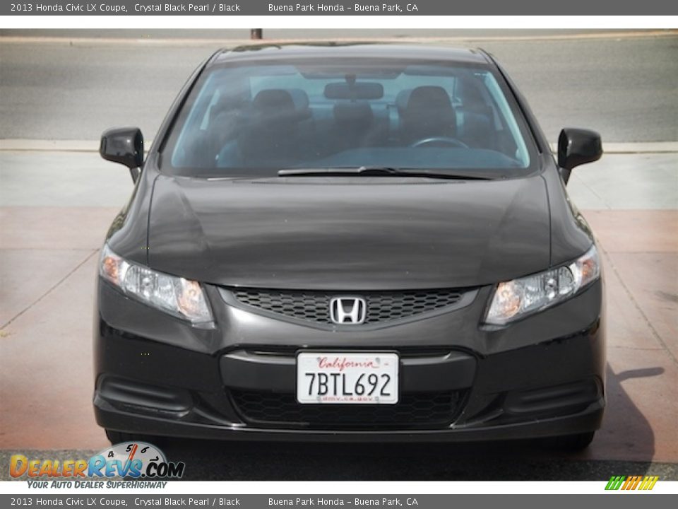 2013 Honda Civic LX Coupe Crystal Black Pearl / Black Photo #7