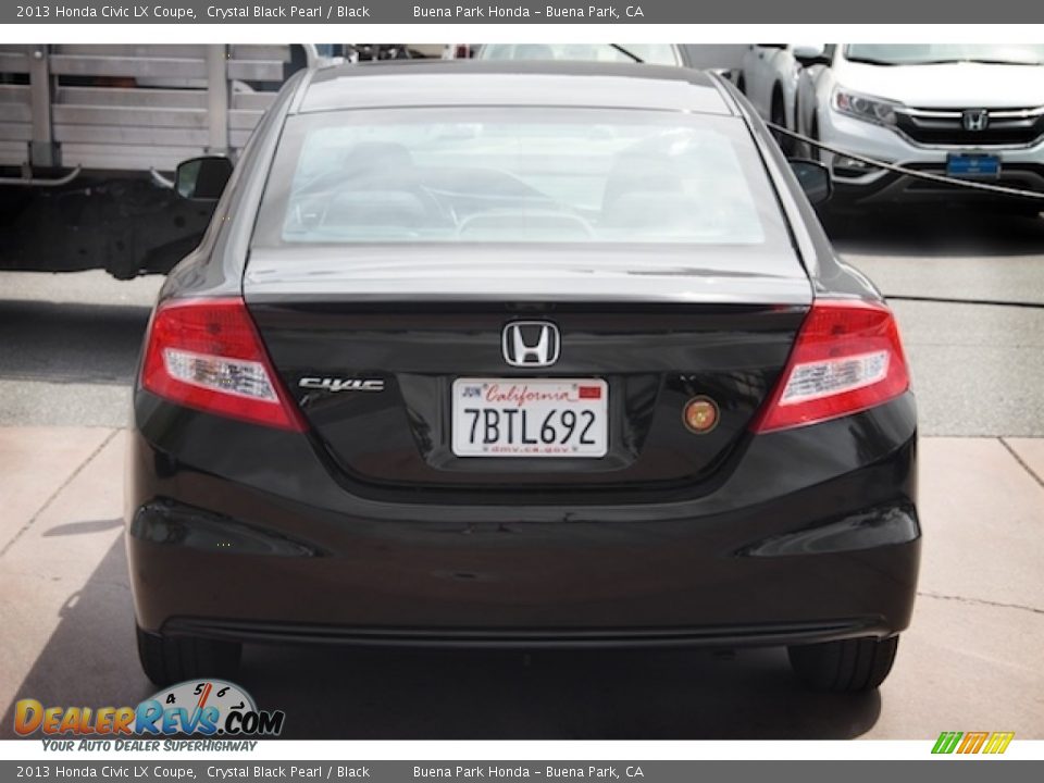 2013 Honda Civic LX Coupe Crystal Black Pearl / Black Photo #10