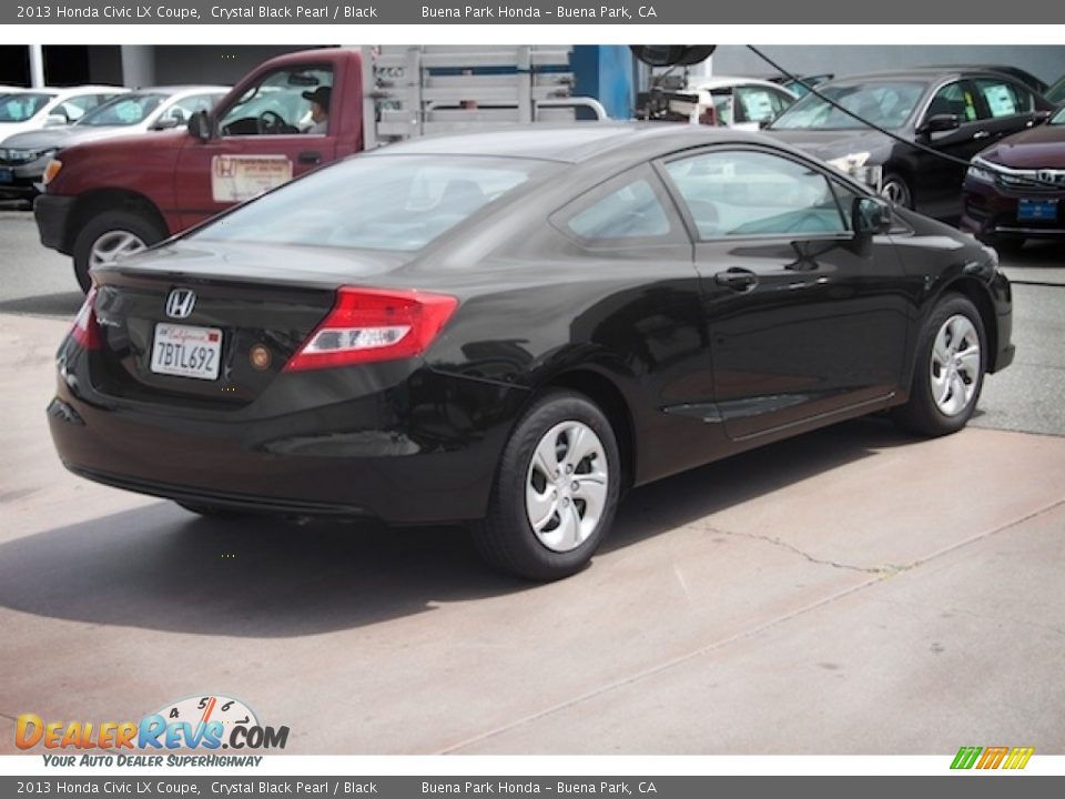 2013 Honda Civic LX Coupe Crystal Black Pearl / Black Photo #11