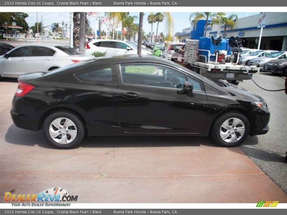 2013 Honda Civic LX Coupe Crystal Black Pearl / Black Photo #12