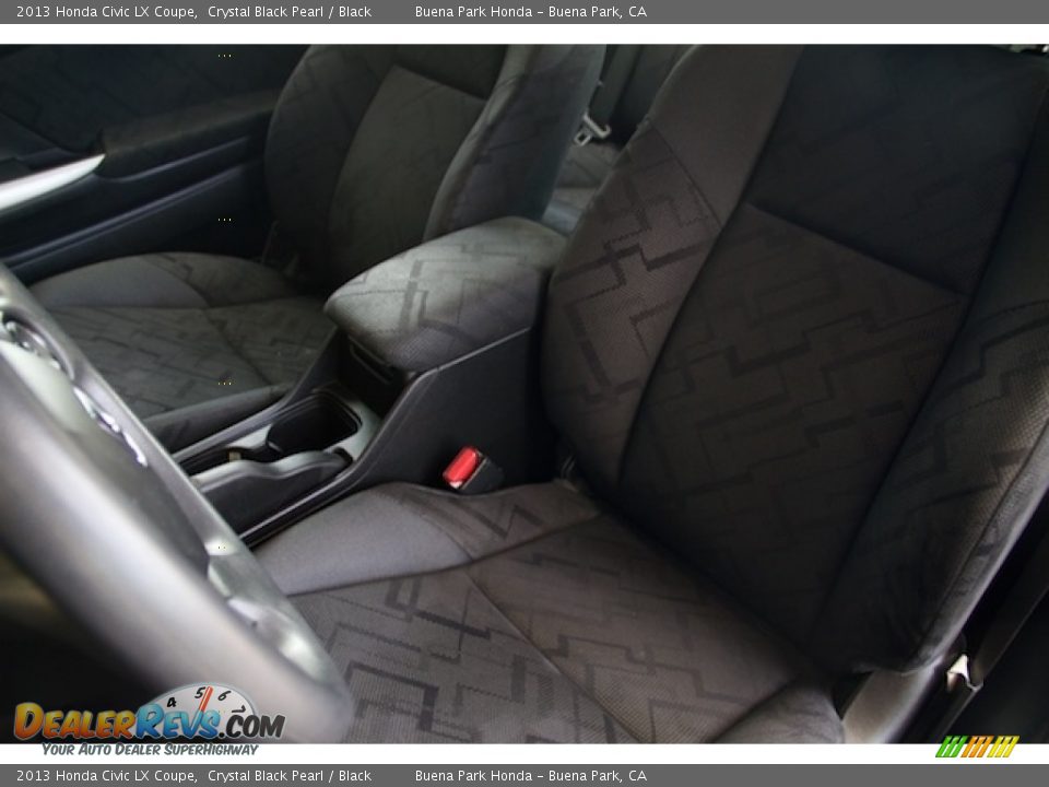 2013 Honda Civic LX Coupe Crystal Black Pearl / Black Photo #14