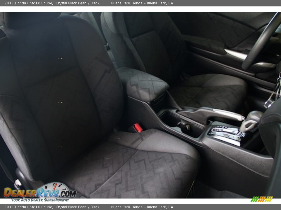 2013 Honda Civic LX Coupe Crystal Black Pearl / Black Photo #17