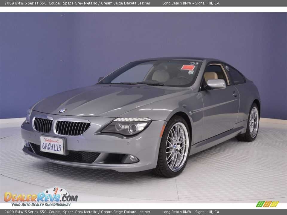 2009 BMW 6 Series 650i Coupe Space Grey Metallic / Cream Beige Dakota Leather Photo #3