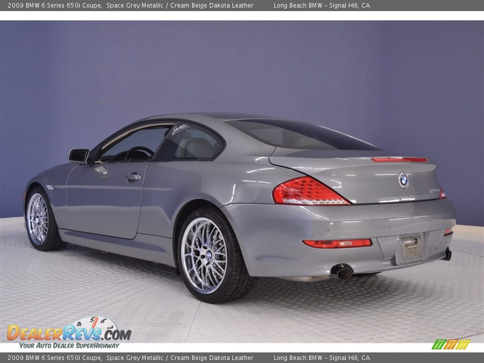 2009 BMW 6 Series 650i Coupe Space Grey Metallic / Cream Beige Dakota Leather Photo #5