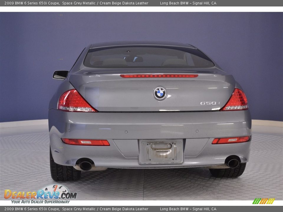 2009 BMW 6 Series 650i Coupe Space Grey Metallic / Cream Beige Dakota Leather Photo #6