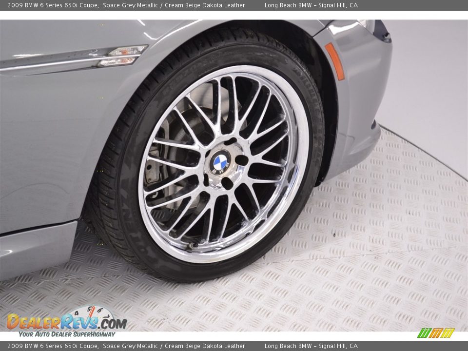 2009 BMW 6 Series 650i Coupe Space Grey Metallic / Cream Beige Dakota Leather Photo #9