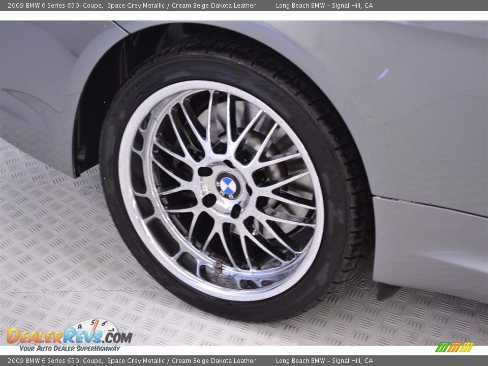 2009 BMW 6 Series 650i Coupe Space Grey Metallic / Cream Beige Dakota Leather Photo #10