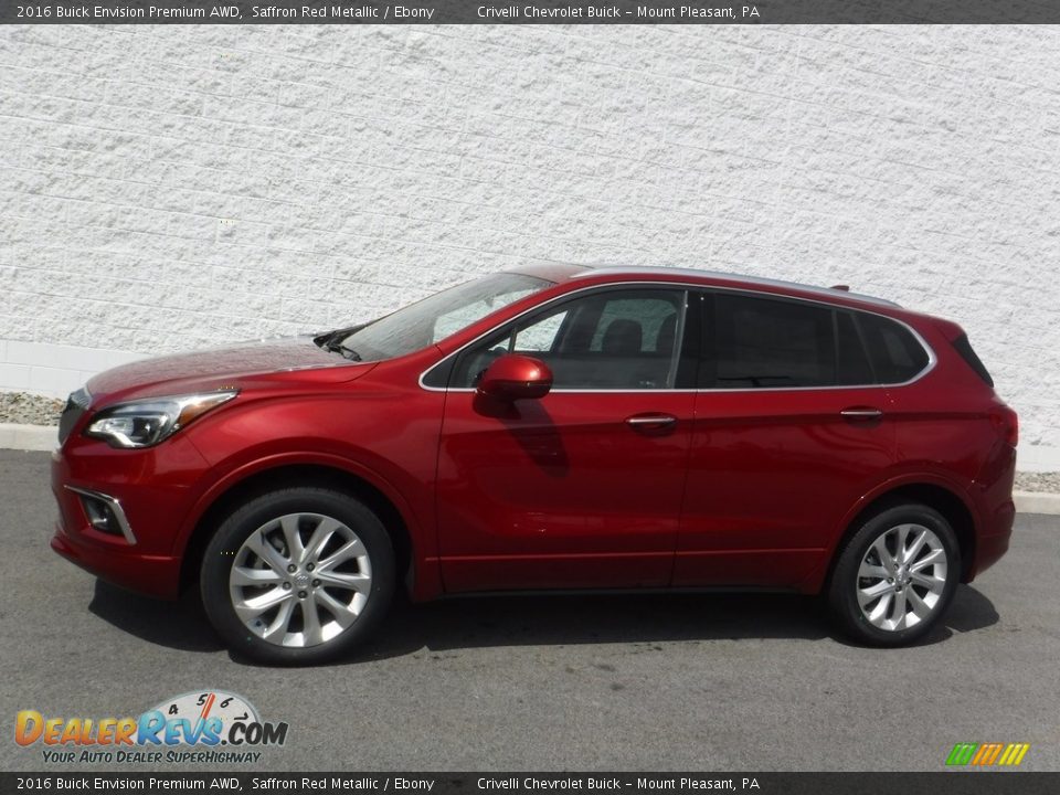 2016 Buick Envision Premium AWD Saffron Red Metallic / Ebony Photo #2