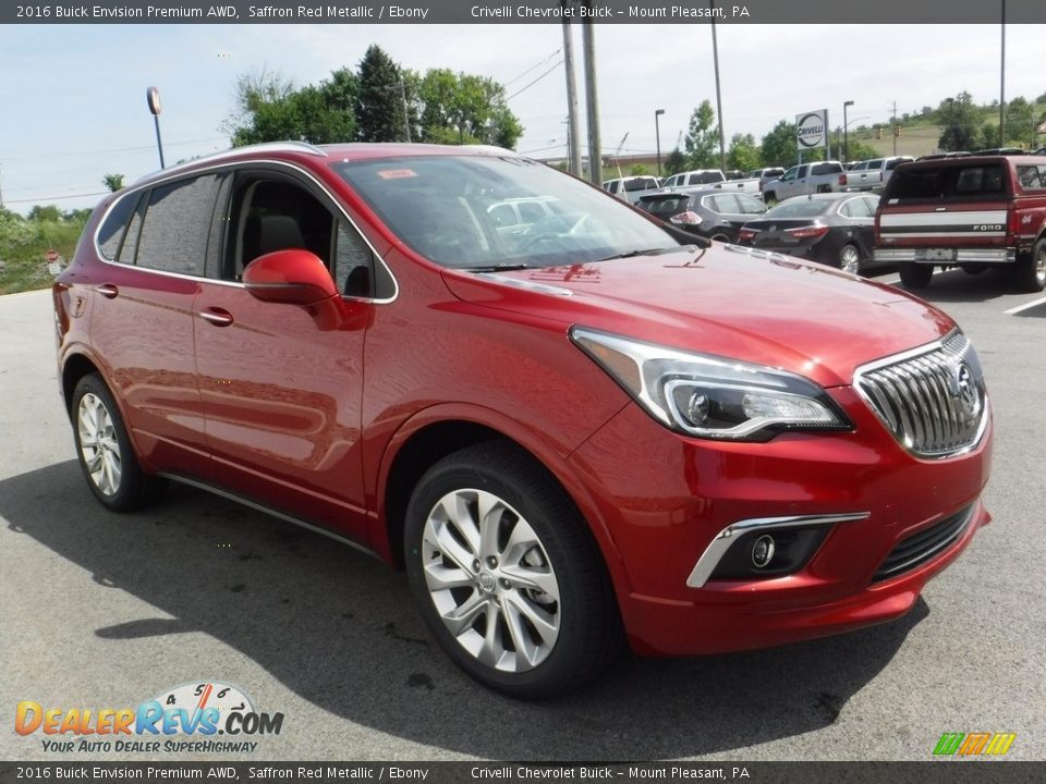 2016 Buick Envision Premium AWD Saffron Red Metallic / Ebony Photo #6