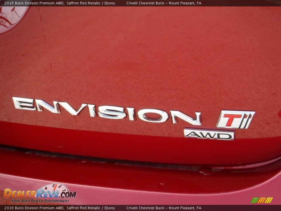 2016 Buick Envision Premium AWD Saffron Red Metallic / Ebony Photo #8