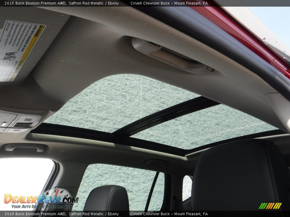 2016 Buick Envision Premium AWD Saffron Red Metallic / Ebony Photo #9