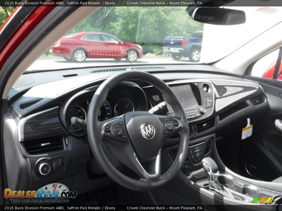 2016 Buick Envision Premium AWD Saffron Red Metallic / Ebony Photo #10