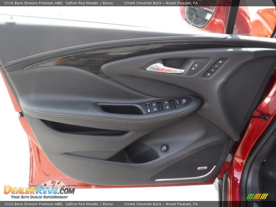2016 Buick Envision Premium AWD Saffron Red Metallic / Ebony Photo #13