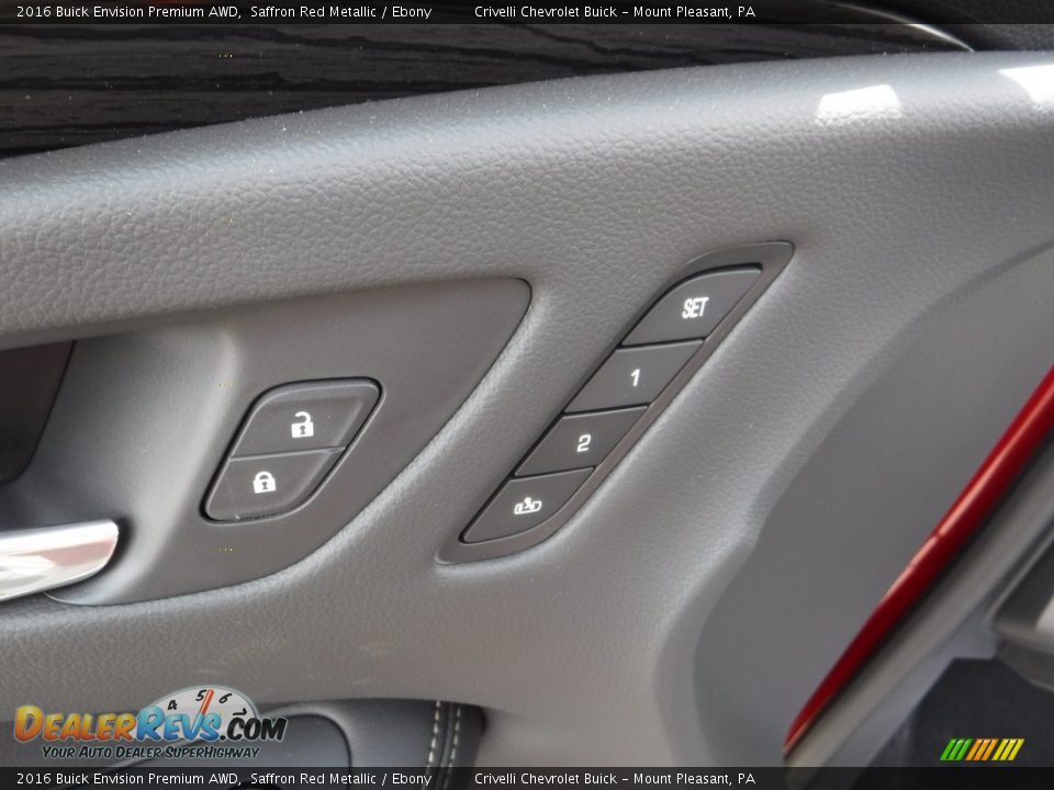 2016 Buick Envision Premium AWD Saffron Red Metallic / Ebony Photo #14