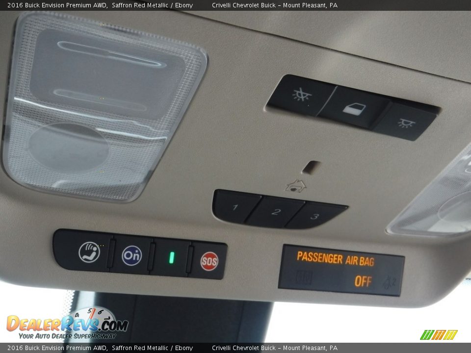 2016 Buick Envision Premium AWD Saffron Red Metallic / Ebony Photo #20