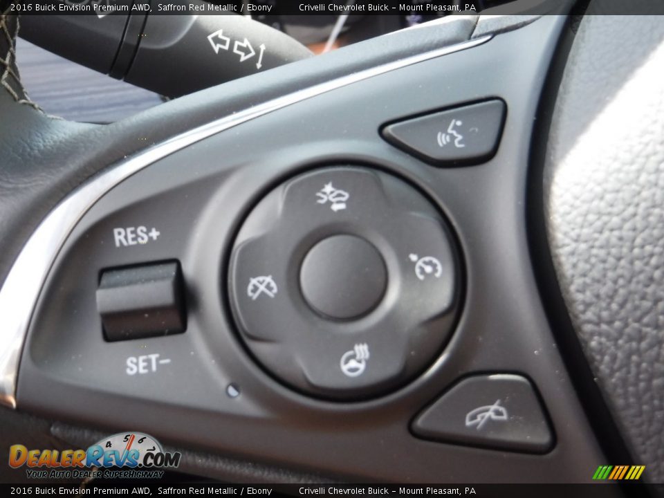 2016 Buick Envision Premium AWD Saffron Red Metallic / Ebony Photo #22