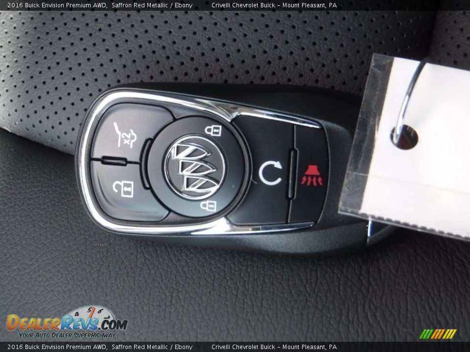 2016 Buick Envision Premium AWD Saffron Red Metallic / Ebony Photo #26