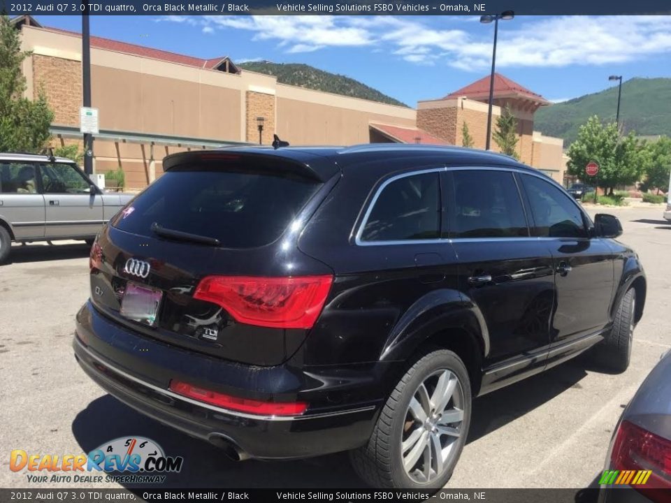 2012 Audi Q7 3.0 TDI quattro Orca Black Metallic / Black Photo #3