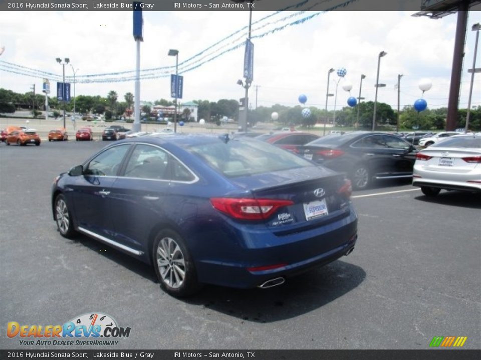 2016 Hyundai Sonata Sport Lakeside Blue / Gray Photo #5