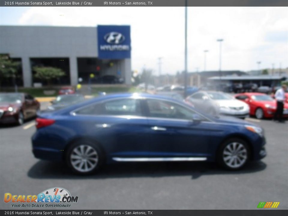 2016 Hyundai Sonata Sport Lakeside Blue / Gray Photo #7