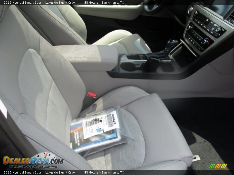 2016 Hyundai Sonata Sport Lakeside Blue / Gray Photo #13
