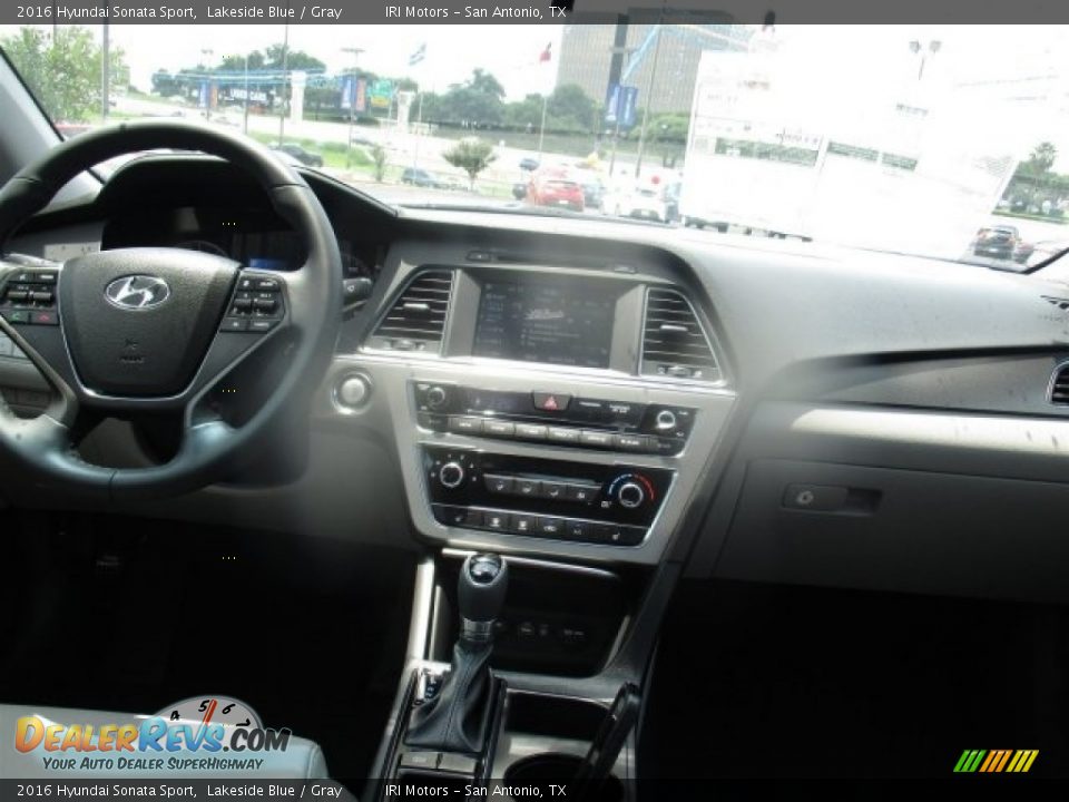 2016 Hyundai Sonata Sport Lakeside Blue / Gray Photo #16