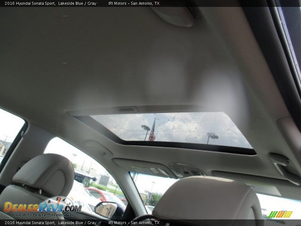 2016 Hyundai Sonata Sport Lakeside Blue / Gray Photo #17