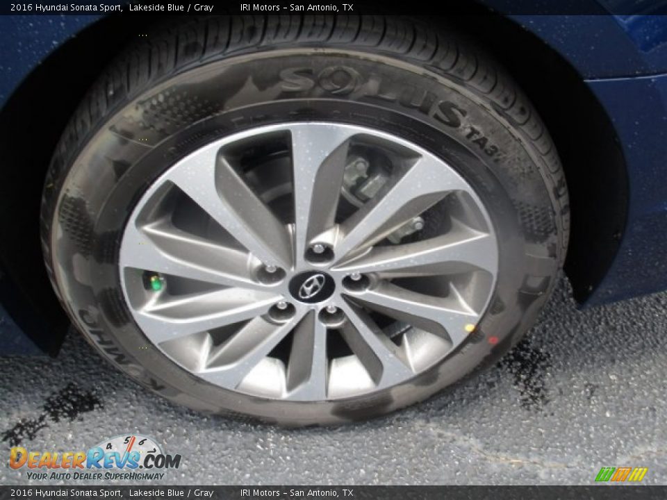 2016 Hyundai Sonata Sport Lakeside Blue / Gray Photo #18