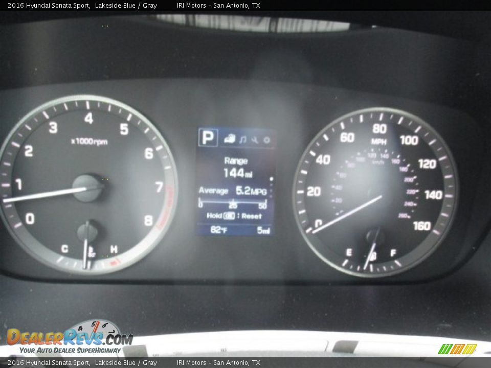 2016 Hyundai Sonata Sport Lakeside Blue / Gray Photo #21
