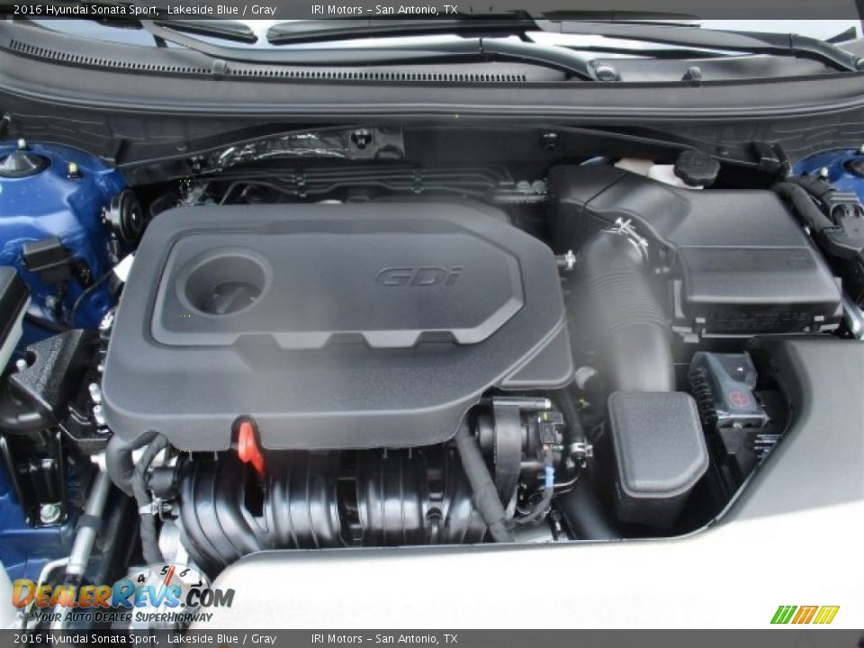 2016 Hyundai Sonata Sport Lakeside Blue / Gray Photo #22