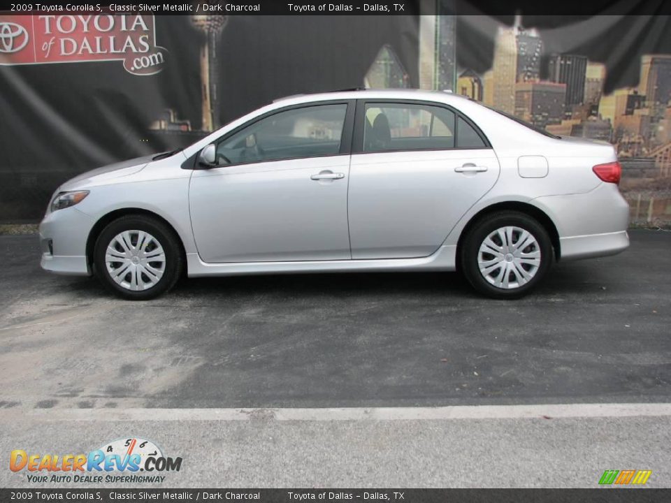 2009 Toyota Corolla S Classic Silver Metallic / Dark Charcoal Photo #1