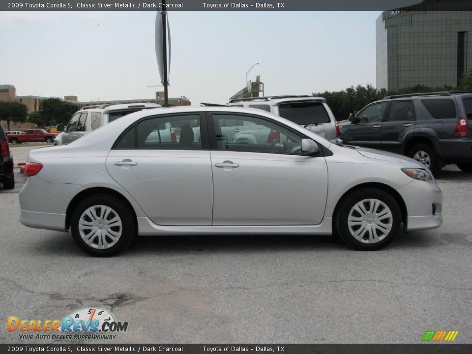 2009 Toyota Corolla S Classic Silver Metallic / Dark Charcoal Photo #5