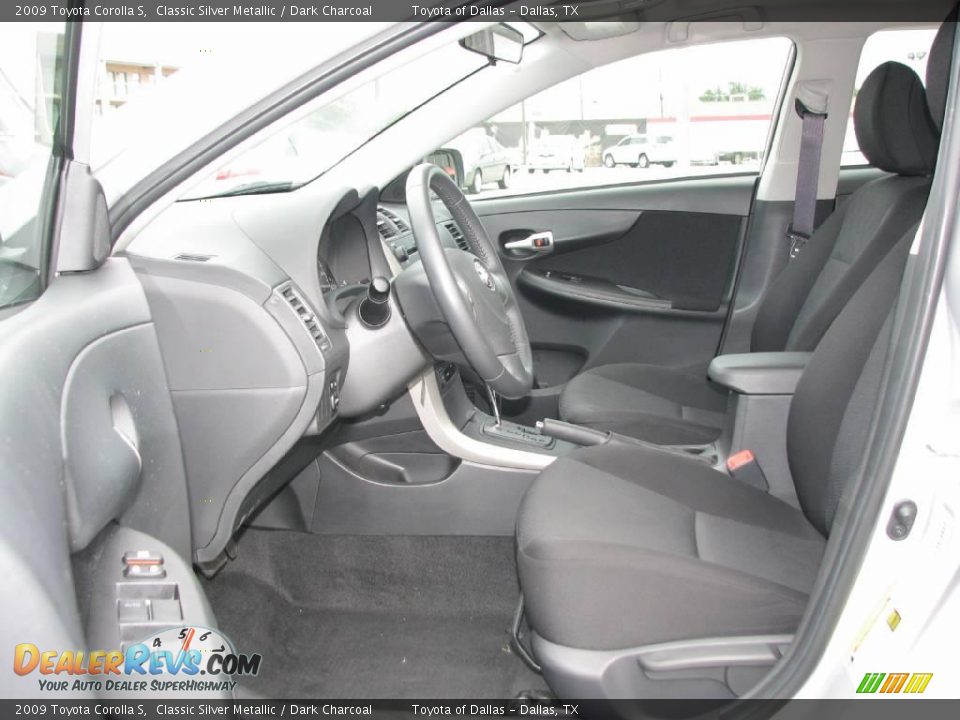 2009 Toyota Corolla S Classic Silver Metallic / Dark Charcoal Photo #9