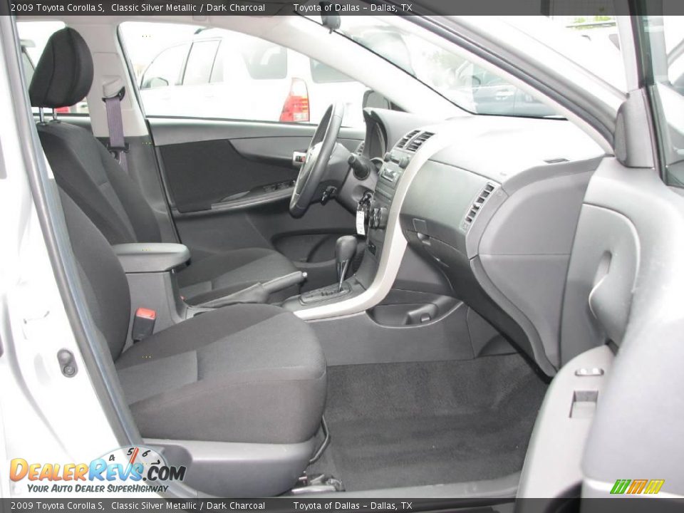 2009 Toyota Corolla S Classic Silver Metallic / Dark Charcoal Photo #10