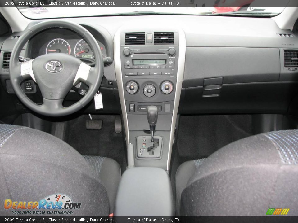 2009 Toyota Corolla S Classic Silver Metallic / Dark Charcoal Photo #12