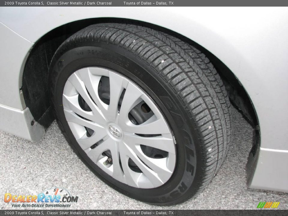 2009 Toyota Corolla S Classic Silver Metallic / Dark Charcoal Photo #13