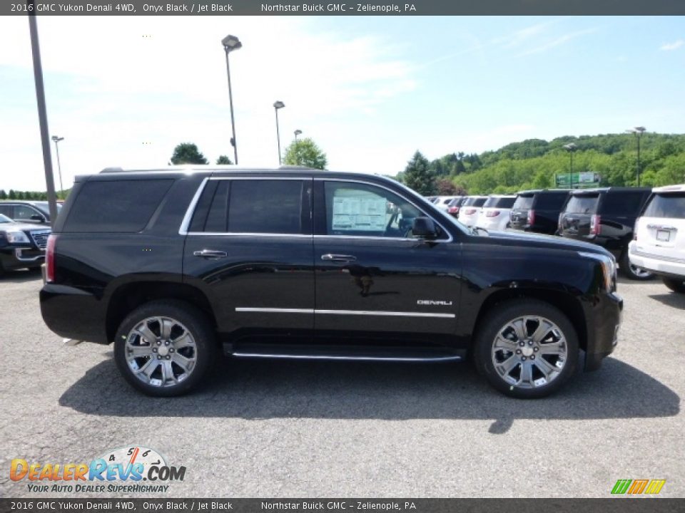 2016 GMC Yukon Denali 4WD Onyx Black / Jet Black Photo #6