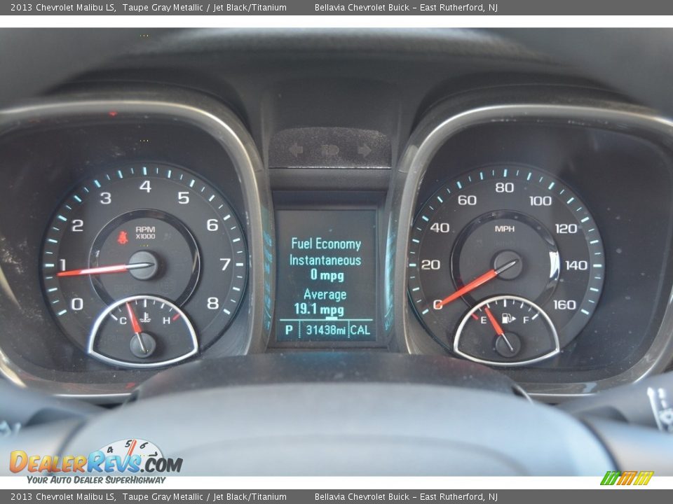 2013 Chevrolet Malibu LS Taupe Gray Metallic / Jet Black/Titanium Photo #18