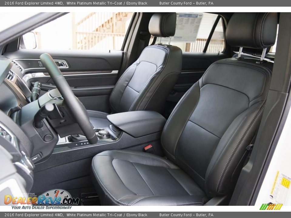 2016 Ford Explorer Limited 4WD White Platinum Metallic Tri-Coat / Ebony Black Photo #7