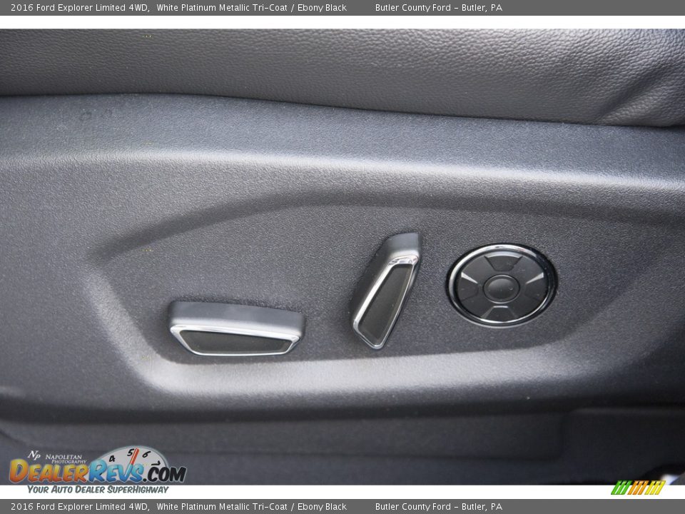 2016 Ford Explorer Limited 4WD White Platinum Metallic Tri-Coat / Ebony Black Photo #8