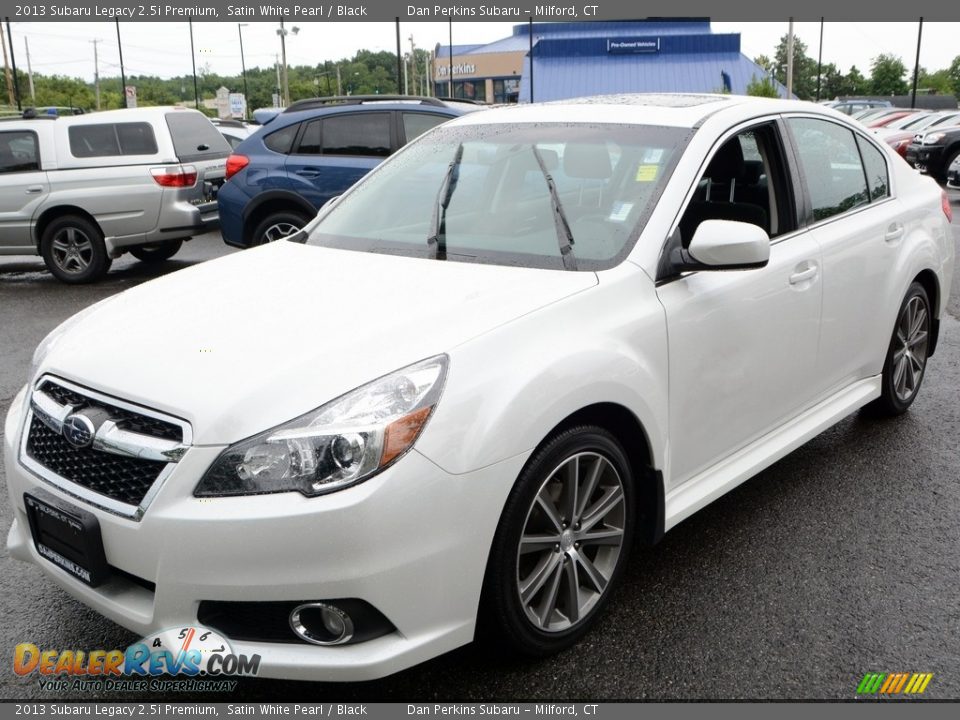 2013 Subaru Legacy 2.5i Premium Satin White Pearl / Black Photo #3