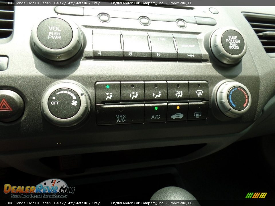 2008 Honda Civic EX Sedan Galaxy Gray Metallic / Gray Photo #20