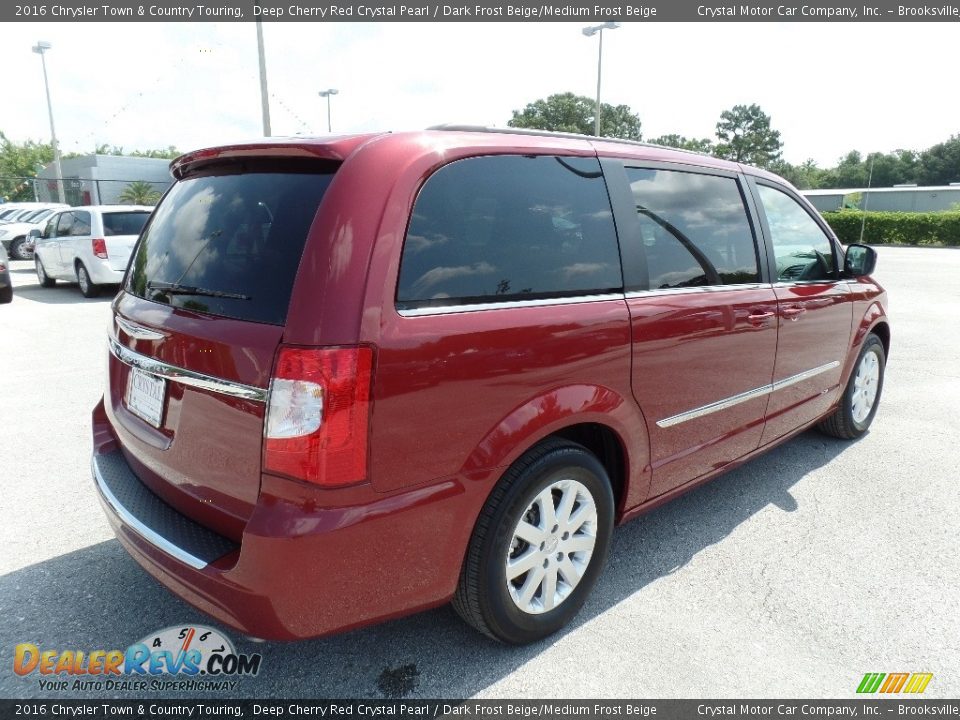 2016 Chrysler Town & Country Touring Deep Cherry Red Crystal Pearl / Dark Frost Beige/Medium Frost Beige Photo #11