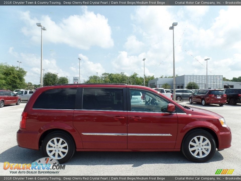 2016 Chrysler Town & Country Touring Deep Cherry Red Crystal Pearl / Dark Frost Beige/Medium Frost Beige Photo #12