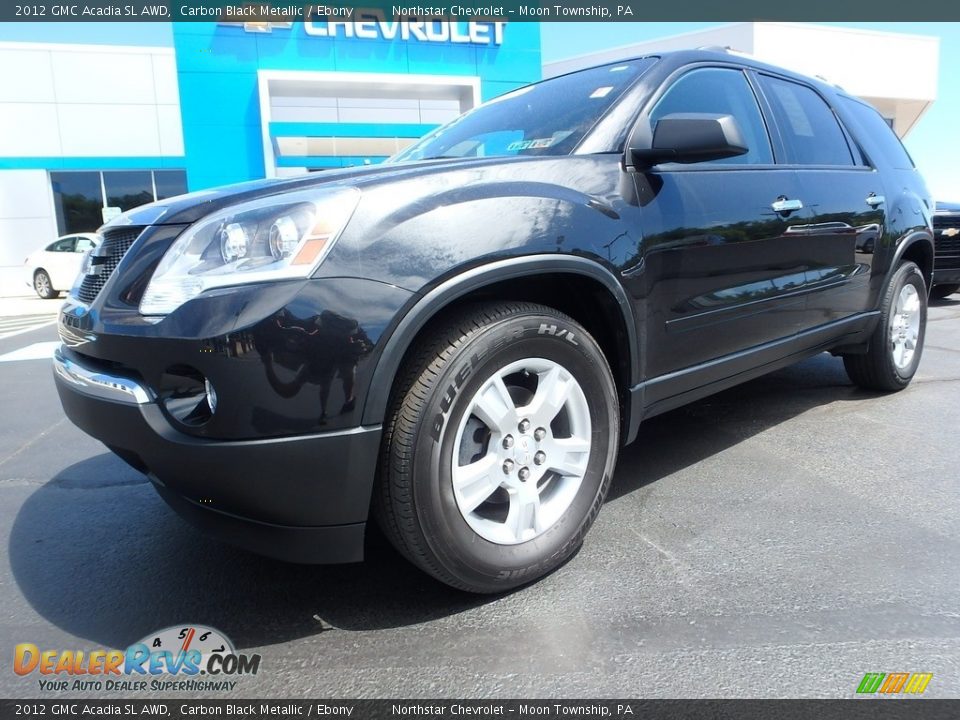 2012 GMC Acadia SL AWD Carbon Black Metallic / Ebony Photo #2